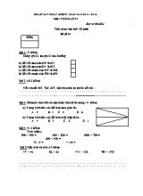 2 Đề khảo sát chất lượng đầu năm môn Toán Lớp 3 - Năm học 2015-2016